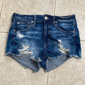 AE denim shorts
